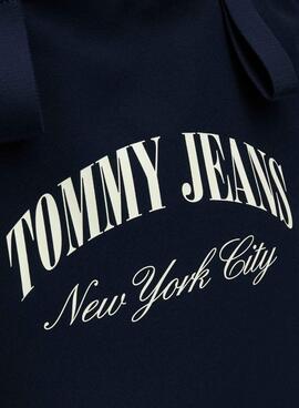 Bolsa Tommy Jeans Hot Summer Tote Azul Marinho para Mulher.