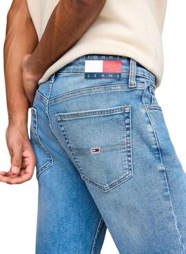 Jeans Tommy Jeans Scanton Slim azul claro para homem