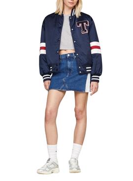 Sapatilhas Tommy Jeans Archive prateadas para mulher.