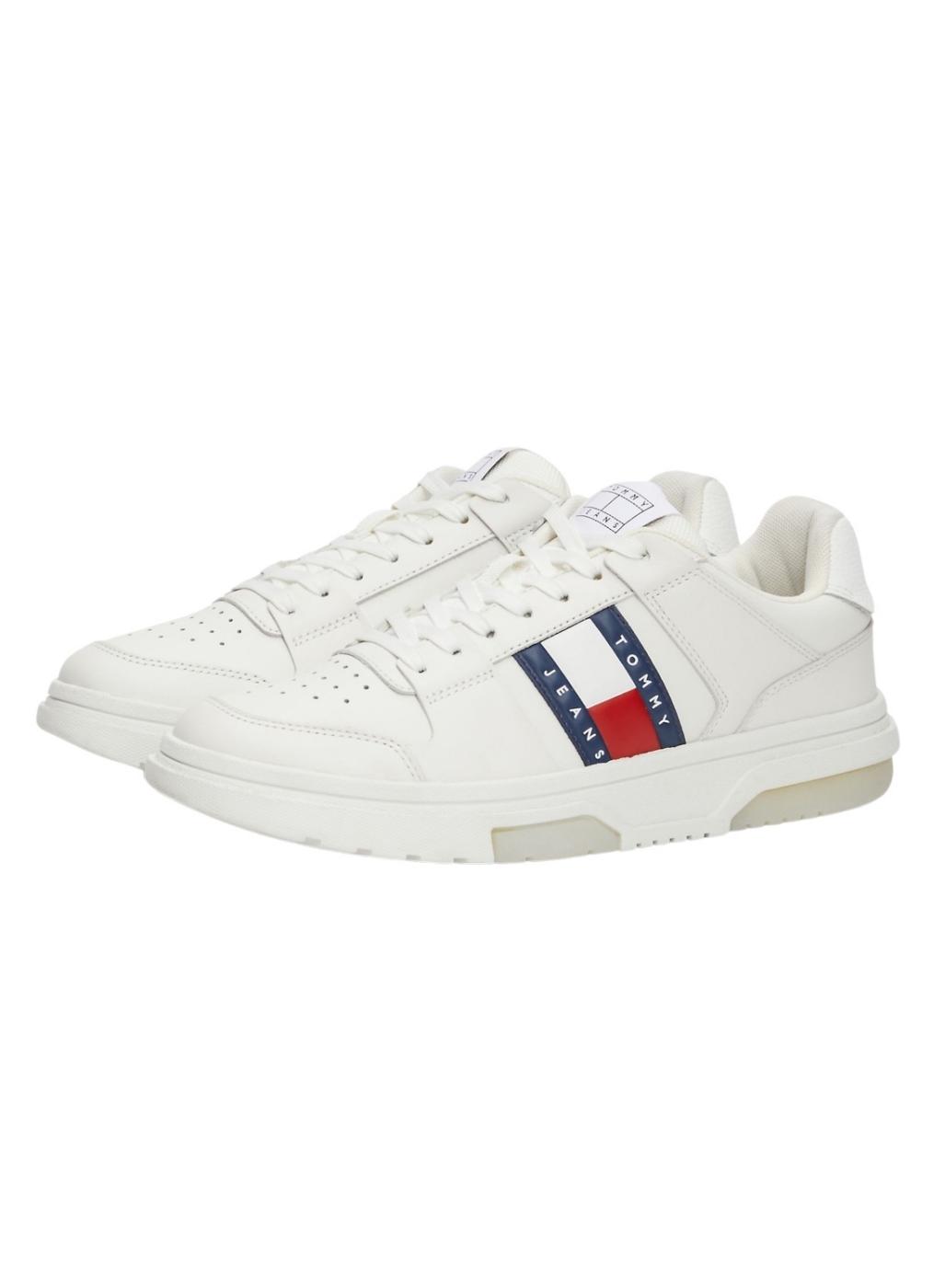 Sapatilhas Tommy Jeans Brooklyn branco para mulher.