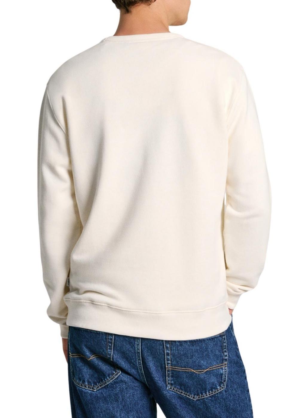 Moletom Pepe Jeans Sander branco para homem