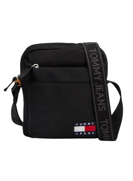 Bolsa tiracolo Tommy Jeans Reporter Essential Daily preta para homem