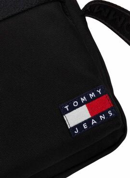 Bolsa tiracolo Tommy Jeans Reporter Essential Daily preta para homem