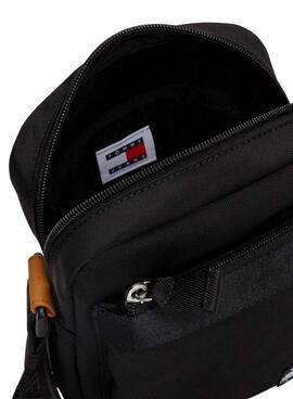 Bolsa tiracolo Tommy Jeans Reporter Essential Daily preta para homem