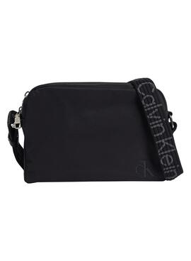 Bolsa Calvin Klein Jeans Ultralight Double Zip preta para mulher