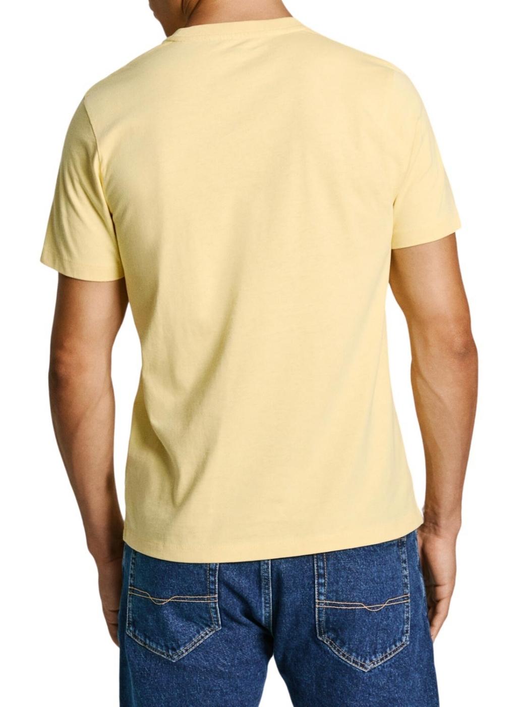 Camiseta Pepe Jeans Abel amarela para homens