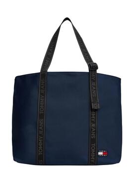 Bolsa Tommy Jeans Essential Daily Tote marinho para mulher.