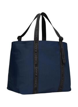 Bolsa Tommy Jeans Essential Daily Tote marinho para mulher.