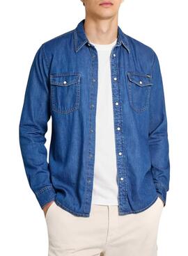 Camisa Pepe Jeans regular denim para homem.