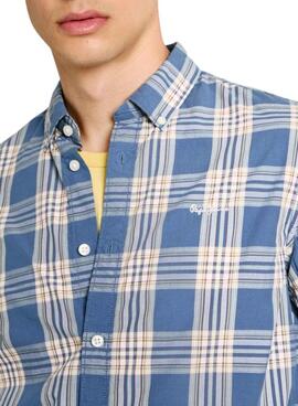 Camisa Pepe Jeans Markle azul para homem