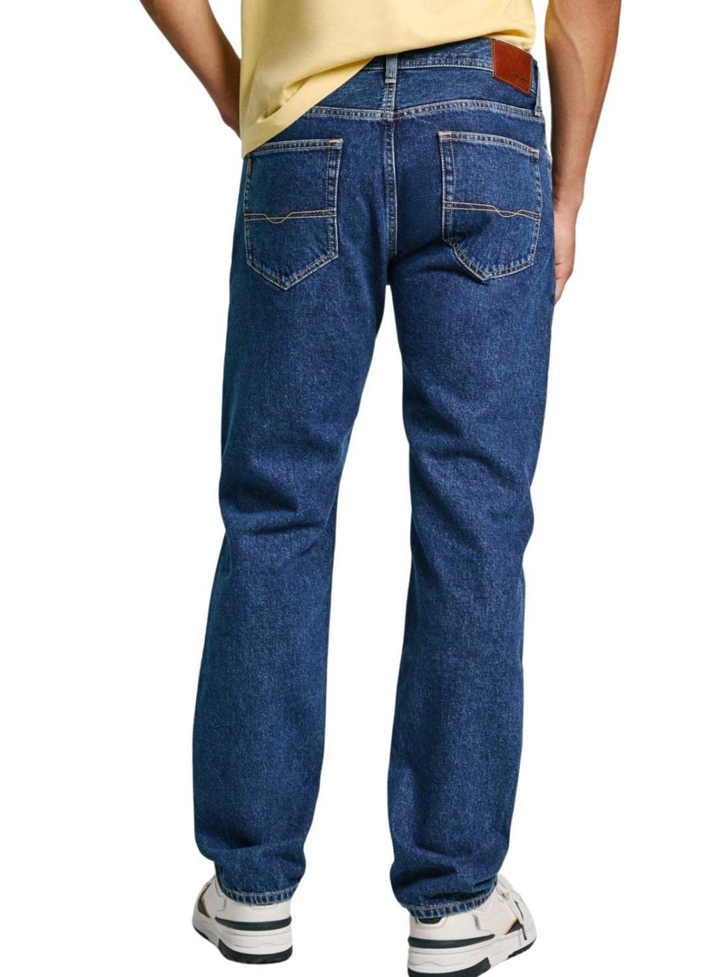 Calça jeans Pepe Jeans loose denim escuro para homem.