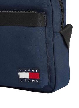 Bolsa Tommy Jeans Essential Daily Reporter azul marinho