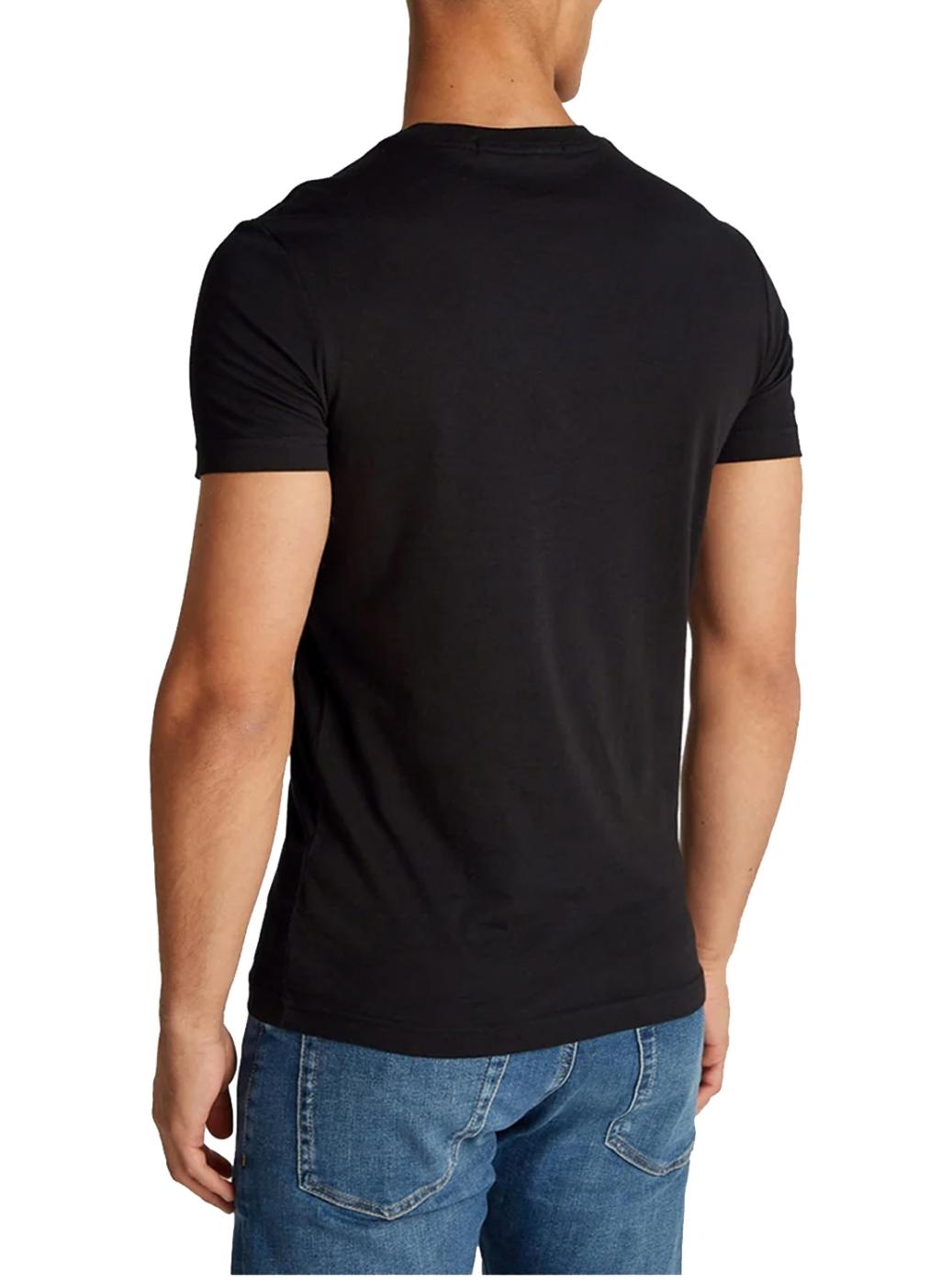 Camiseta Calvin Klein Jeans Outline preta para homem.