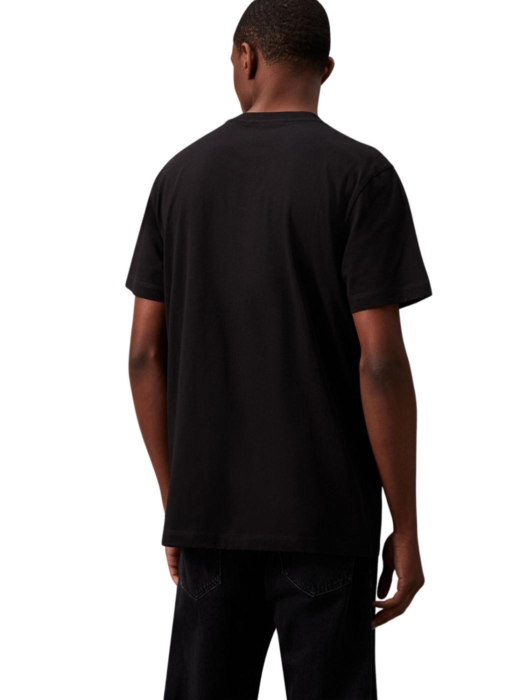 Camiseta Calvin Klein Jeans Monologo negro para hombre