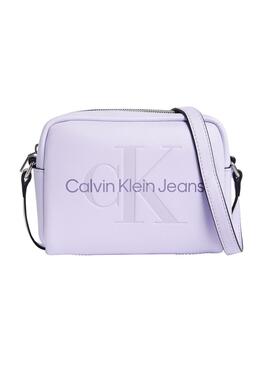 Bolsa Calvin Klein Jeans Esculpida Malva para Mulher.