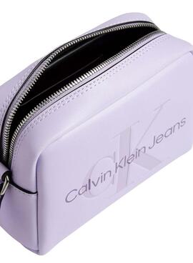 Bolsa Calvin Klein Jeans Esculpida Malva para Mulher.