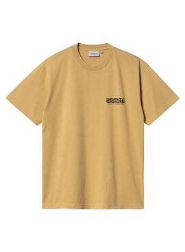 Camiseta Carhartt Stamp amarela para homem