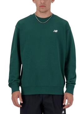 Moletom New Balance Essentials Verde Para Homem