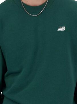 Moletom New Balance Essentials Verde Para Homem