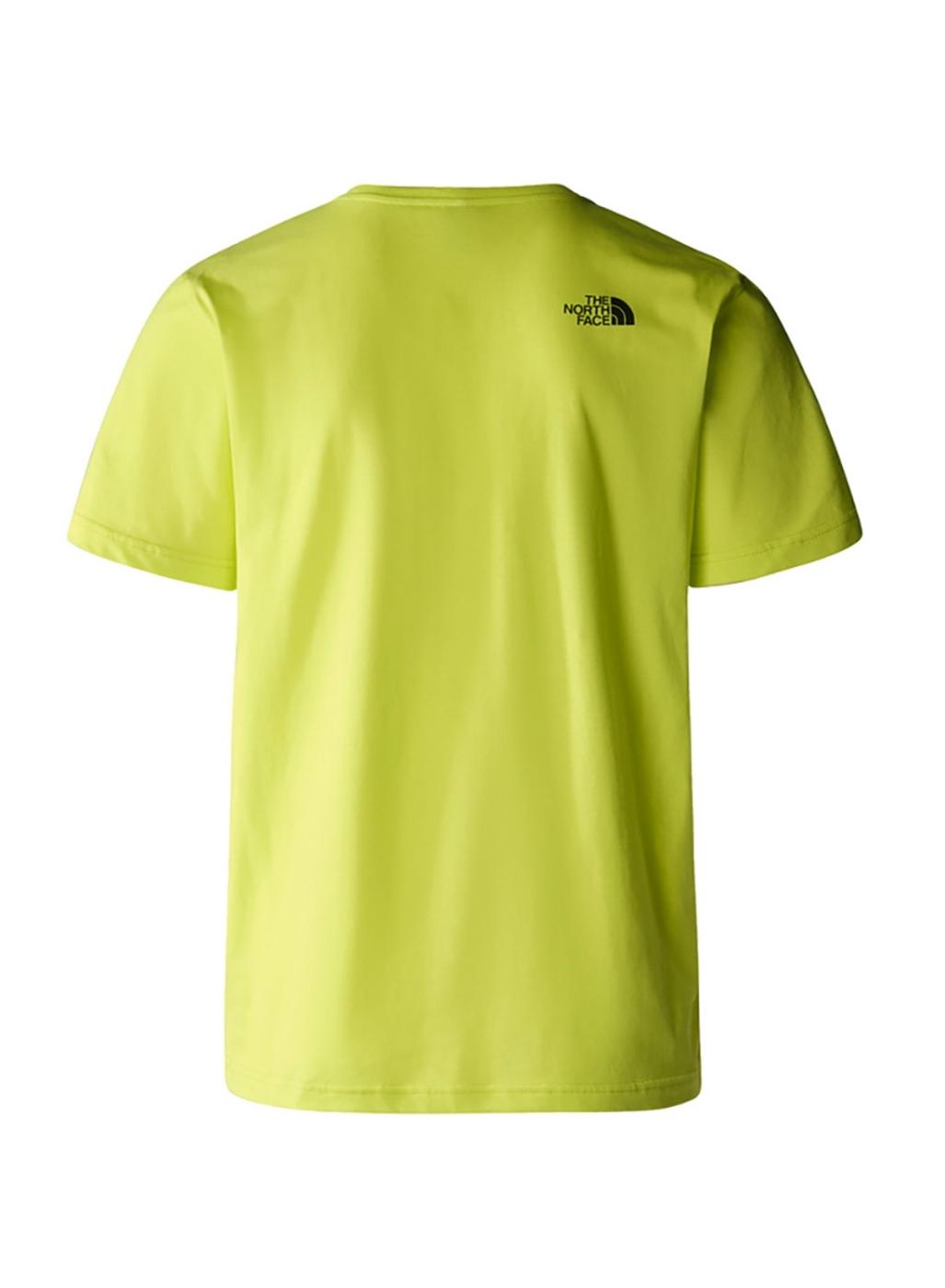 Camiseta The North Face Easy amarela para homem.