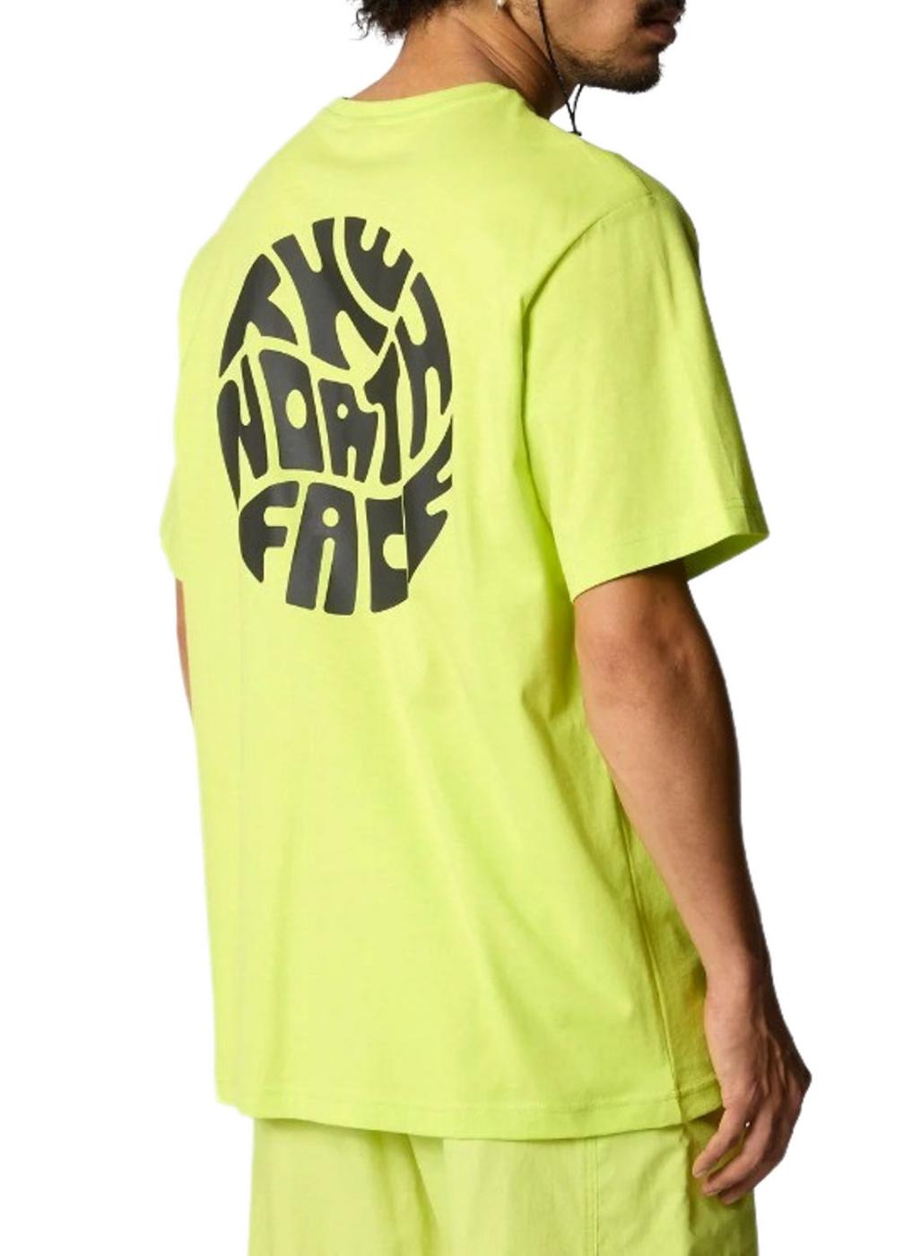 Camiseta Festival amarela The North Face para homem.