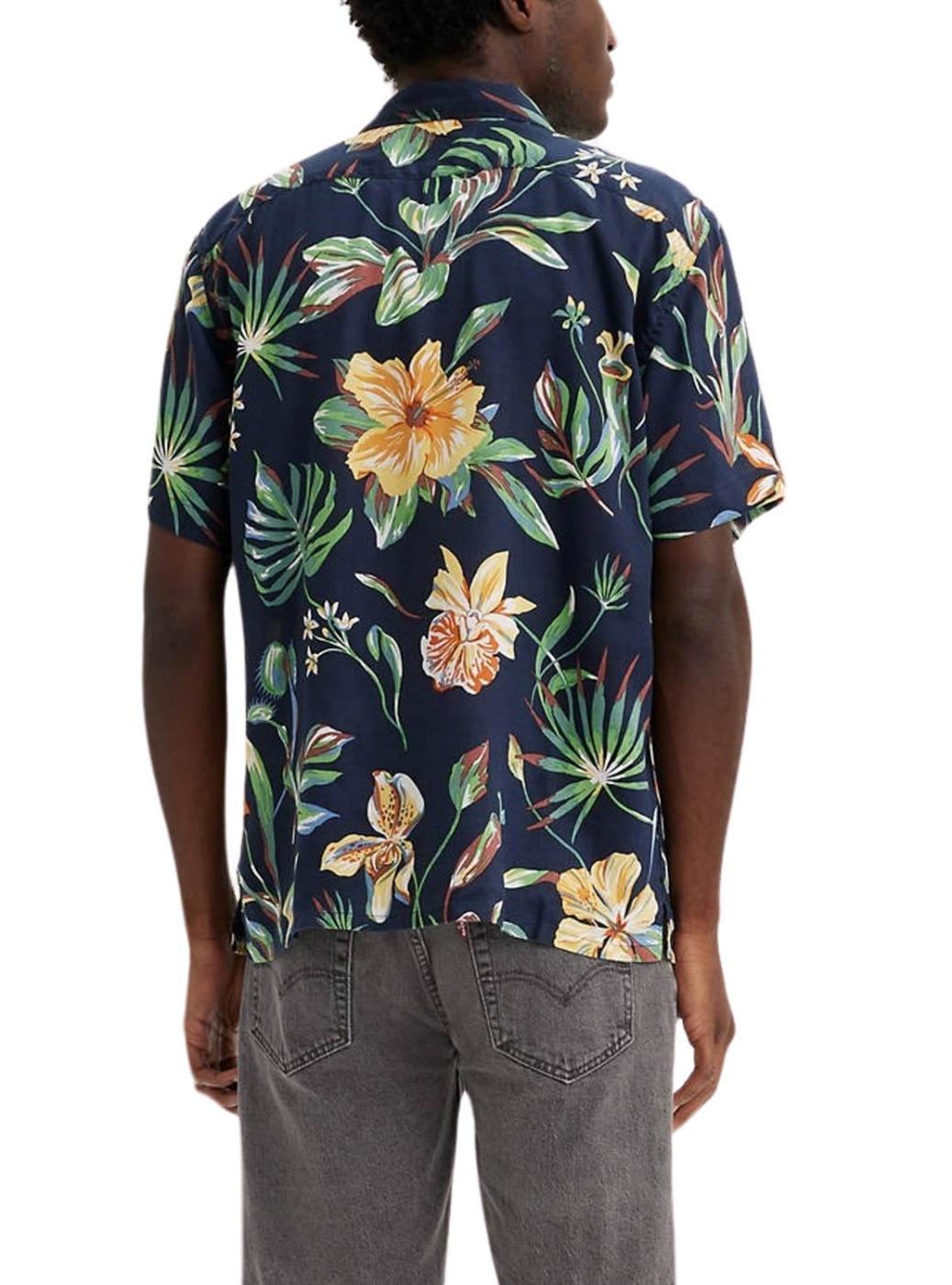 Camisa Levis The Sunset Camp tropical para homem