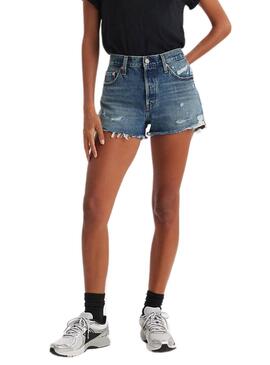 Short Levis 501 Rasgado para Mulheres