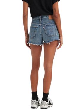 Short Levis 501 Rasgado para Mulheres