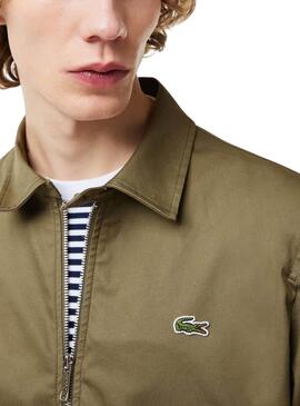 Jaqueta Lacoste BH7198 Verde para Homem