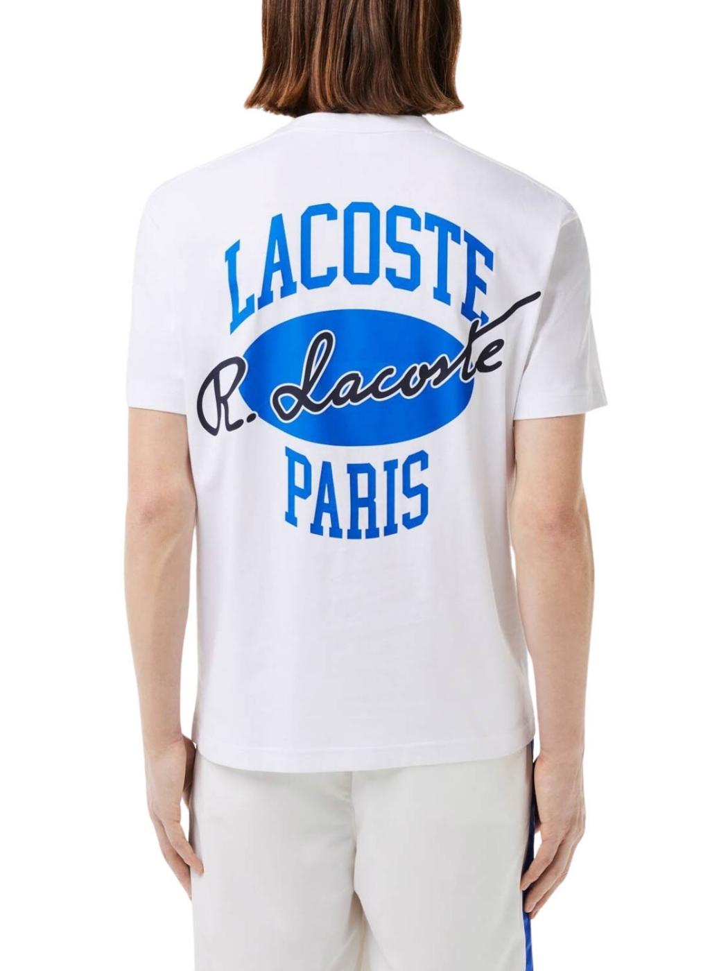 Camiseta Lacoste Heritage Branca para Homem.