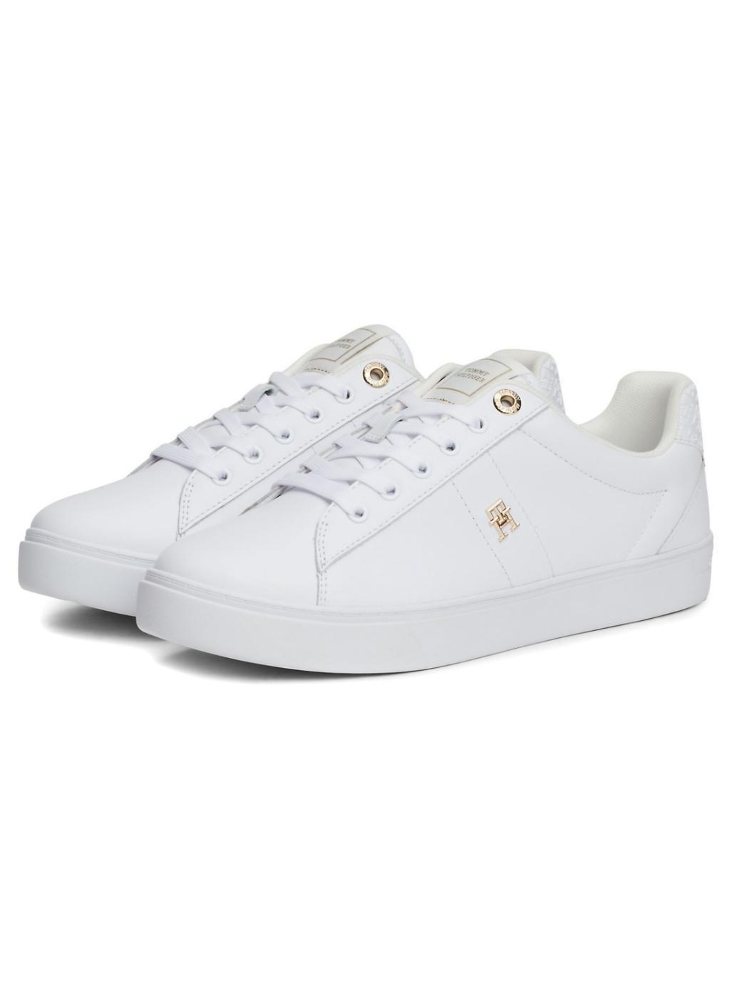 Sapatilhas Tommy Hilfiger Elvated Essent branco para mulher.