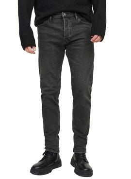 Calça Jeans Jack and Jones Erik Cooper preta para homem