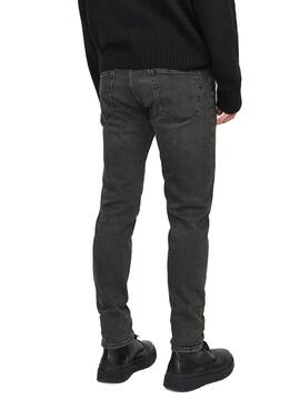 Calça Jeans Jack and Jones Erik Cooper preta para homem