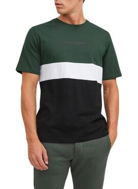 Camiseta Jack and Jones Jereid verde para homem.