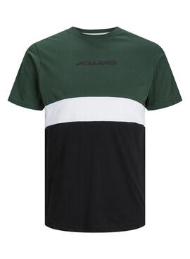 Camiseta Jack and Jones Jereid verde para homem.