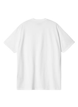 Camiseta Carhartt Amour bolso branco para homem.