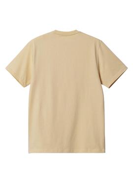 Camiseta Carhartt Pocket bege para homem.