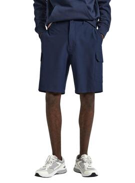 Shorts Pepe Jeans Performance Marino Para Hombre