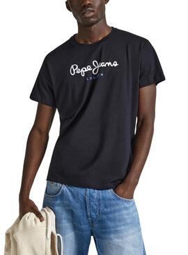 Camiseta Pepe Jeans Eggo Preto para Homem