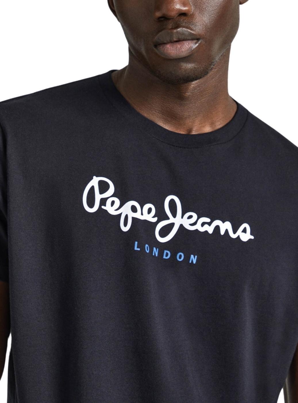 Camiseta Pepe Jeans Eggo Preto para Homem