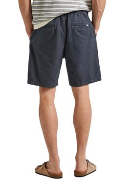 Shorts Pepe Jeans Linen Azul Marino para Homem