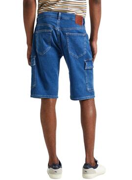 Shorts Pepe Jeans Relaxed Azul Para HombreTradução: Bermuda Pepe Jeans Relaxed Azul Para Homem