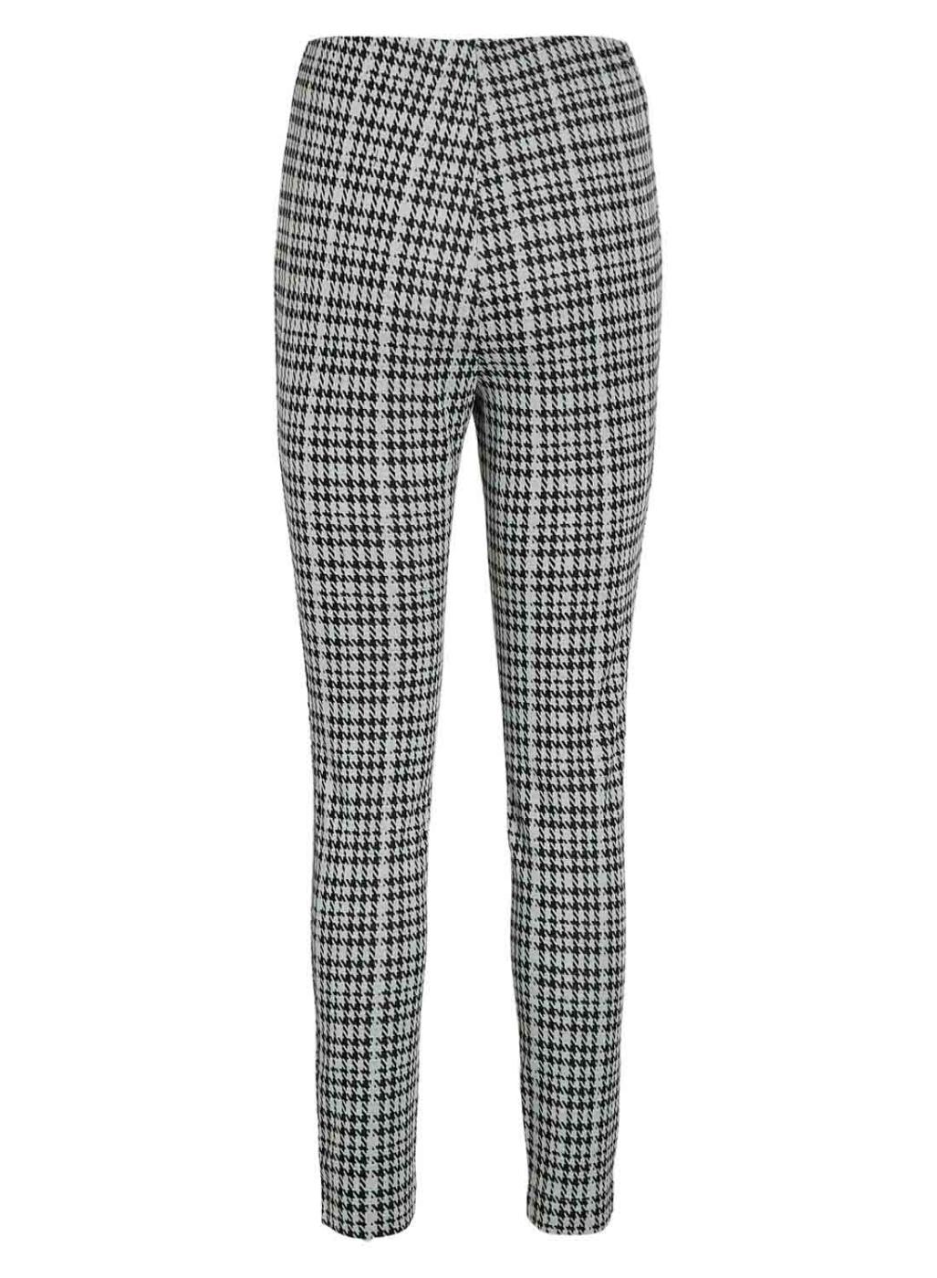 Leggings Vila Vihoundi tartan preto e branco para mulher