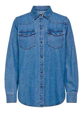 Camisa Only Peony denim para mulher