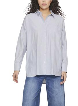 Camisa Vila Darma azul para mulher