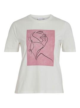 Camiseta Vila Sybil rosa para mulher