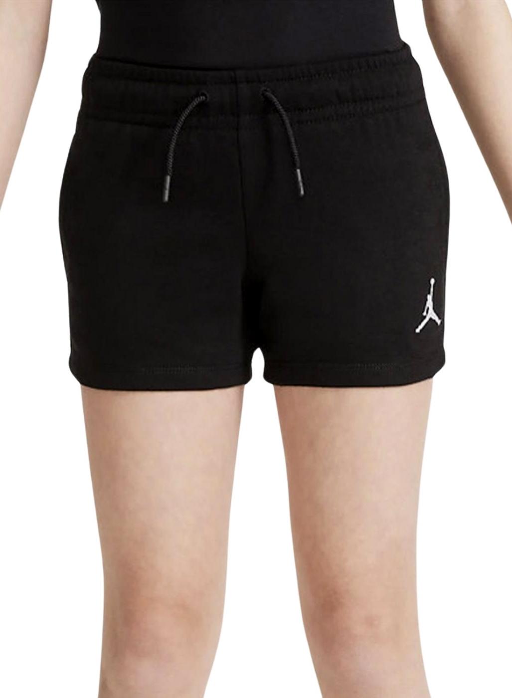 Short esportivo Jordan Essentials preto para menina.