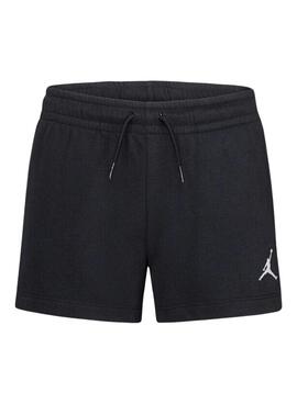 Short esportivo Jordan Essentials preto para menina.