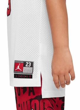 Camiseta Jordan 23 branca para crianças