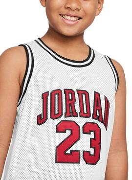 Camiseta Jordan 23 branca para crianças